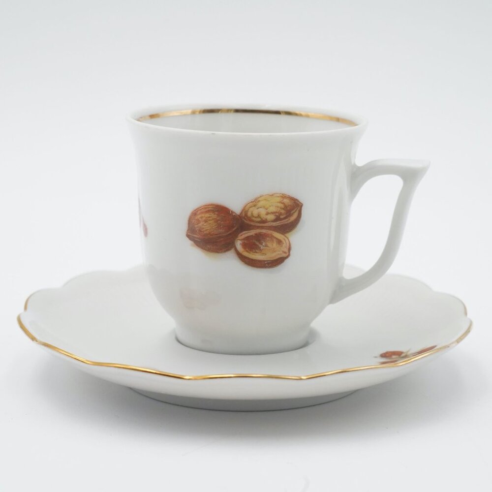 Vintage Bavaria Johann Seltmann Vohenstrauss Cup and Saucer Fruit and Nut
